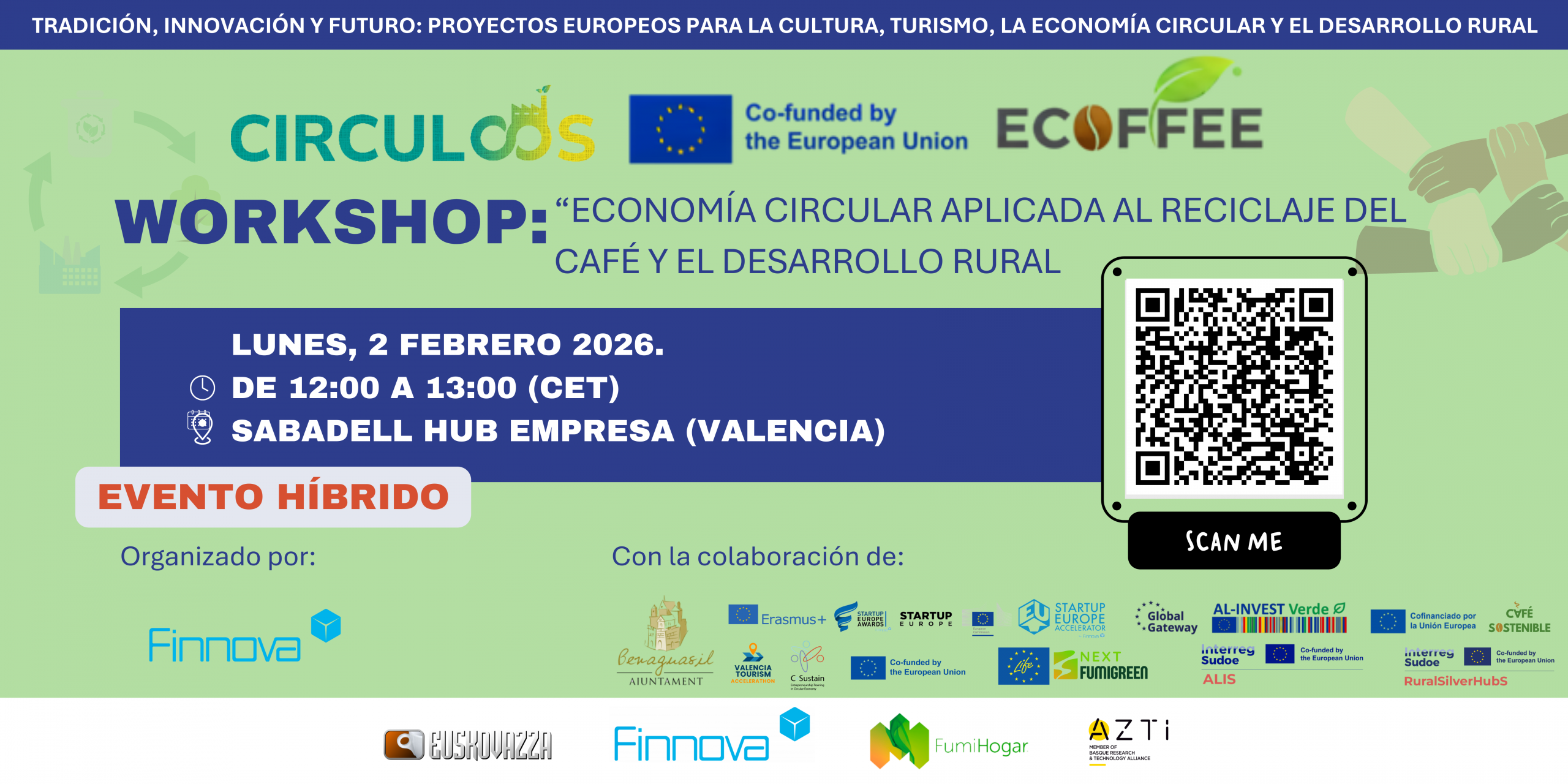 ECOFFEE impulsa la economía circular del café con el workshop híbrido “Economía circular aplicada al reciclaje del café” en la Comunidad Valenciana
