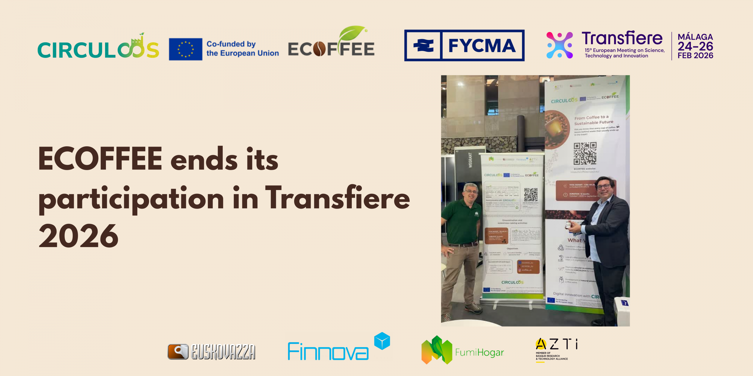 ECOFFEE wraps up its participation at Transfiere after three days of synergies and a high-impact Elevator Pitch